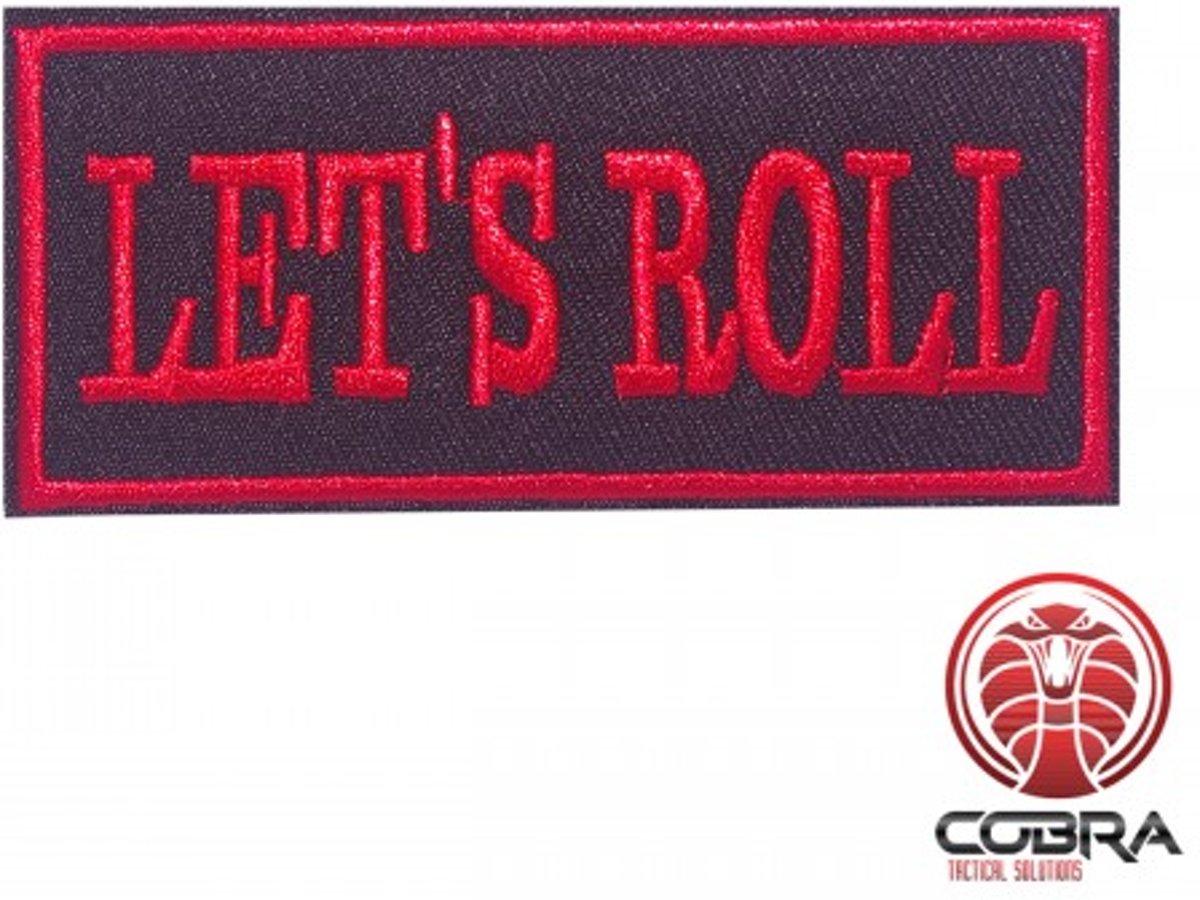 Lets Roll funny motivational geborduurde patch | Strijkpatches | Military Airsoft